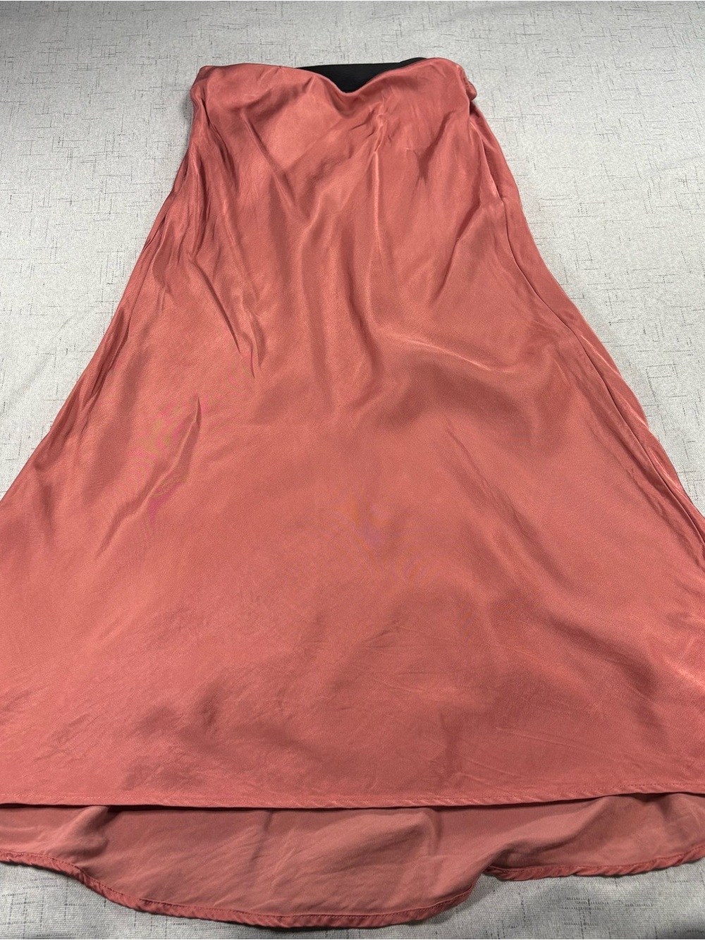 Abercrombie & Fitch High-Low Slip Skirt in Dusty Rose